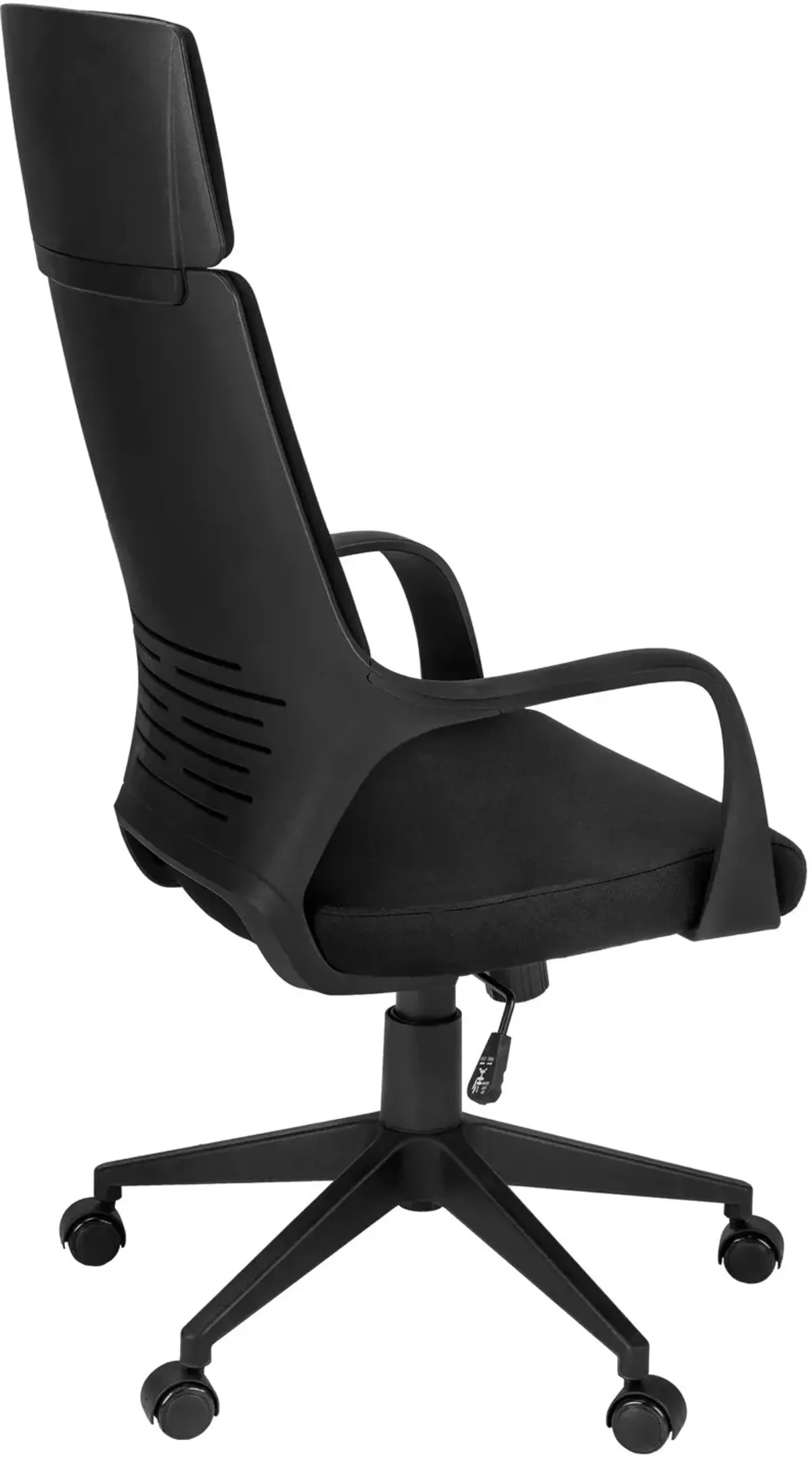 Inez Adjustable Swivel Desk Chair - Black/Black