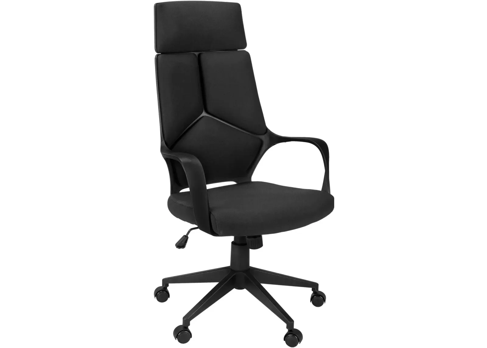 Inez Adjustable Swivel Desk Chair - Black/Black