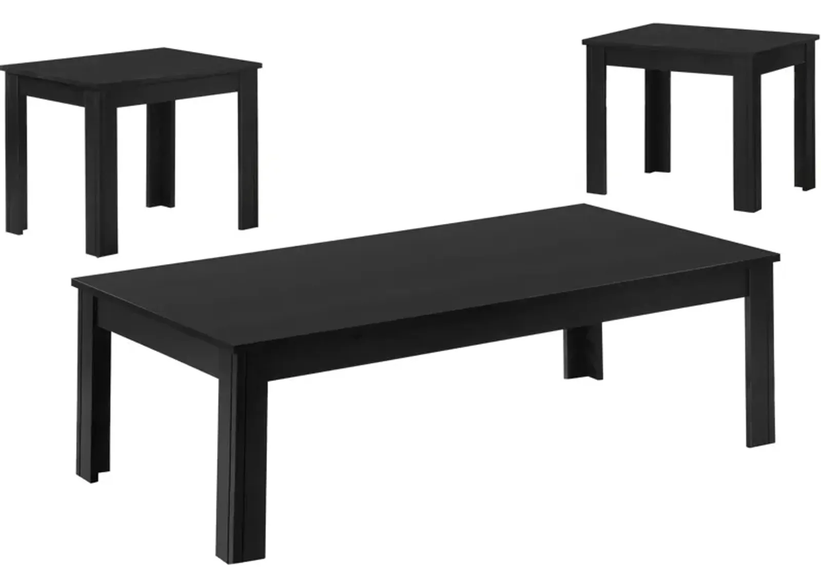 Jose Coffee Table and 2 End Tables - Black