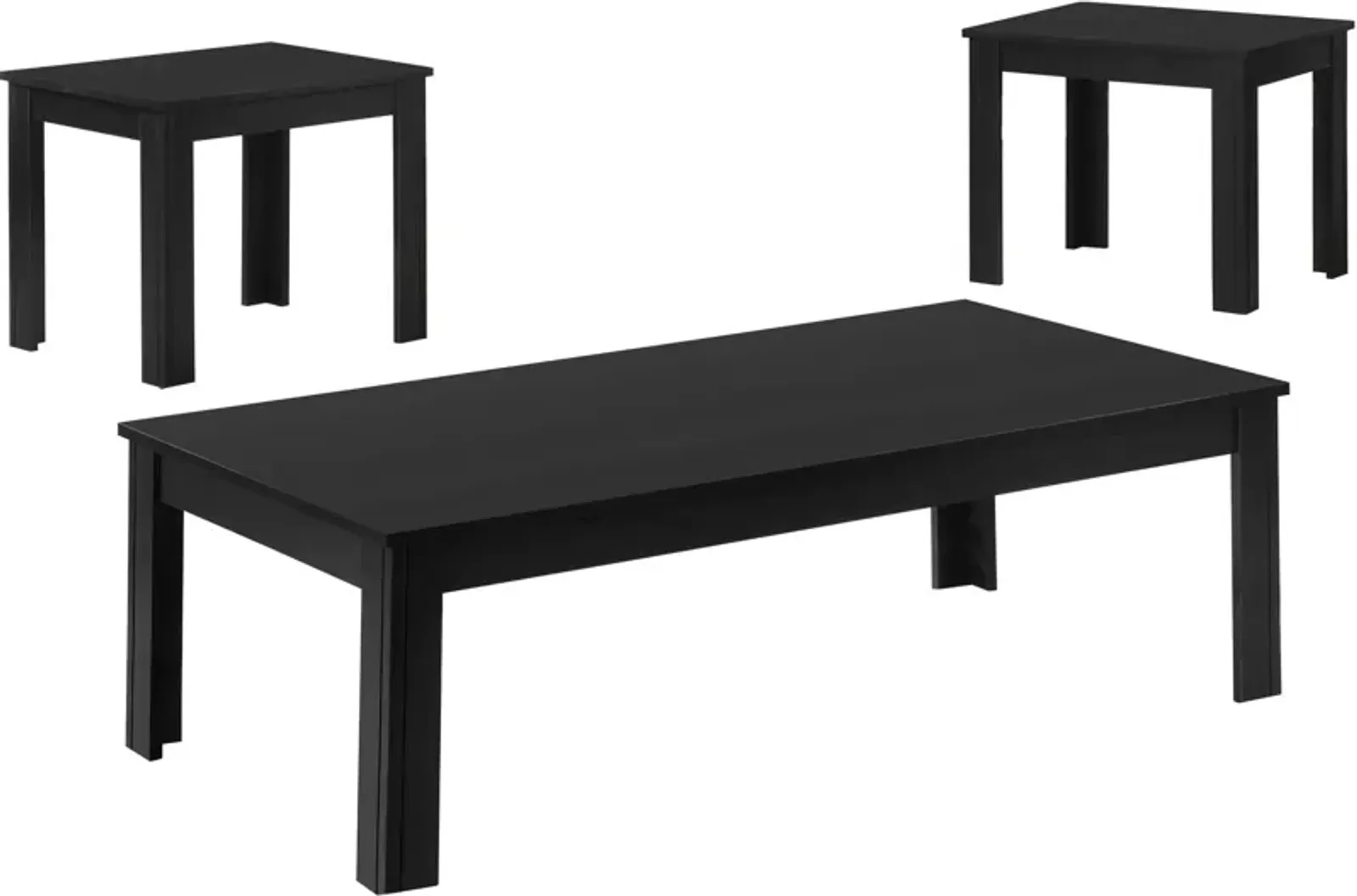 Jose Coffee Table and 2 End Tables - Black