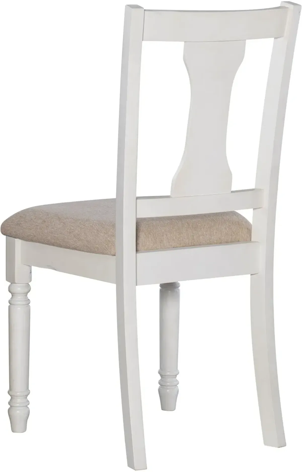 Clayes Set of 2 Dining Chairs - White and Brown