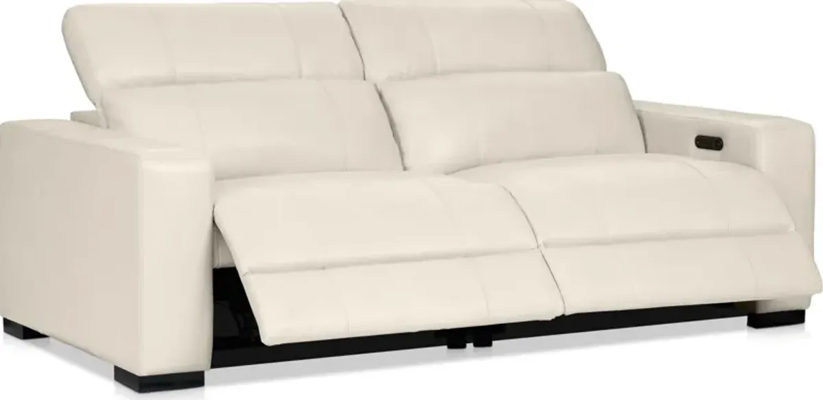 Chapman 2-Piece Dual-Power Reclining Sofa - Chalk