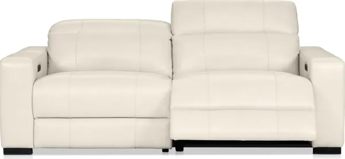 Chapman 2-Piece Dual-Power Reclining Sofa - Chalk