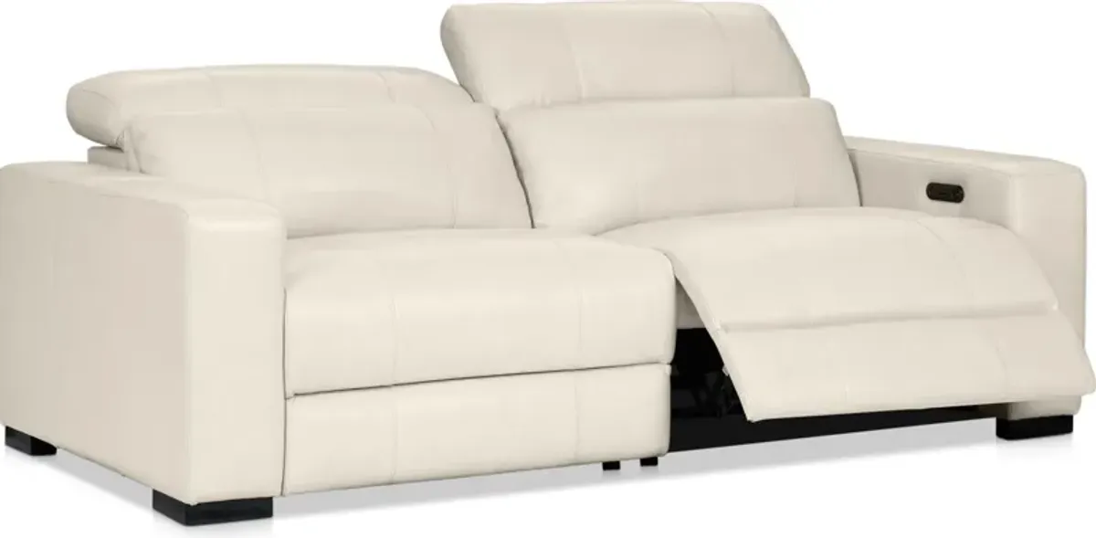 Chapman 2-Piece Dual-Power Reclining Sofa - Chalk