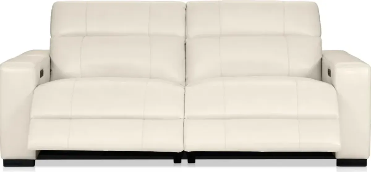 Chapman 2-Piece Dual-Power Reclining Sofa - Chalk