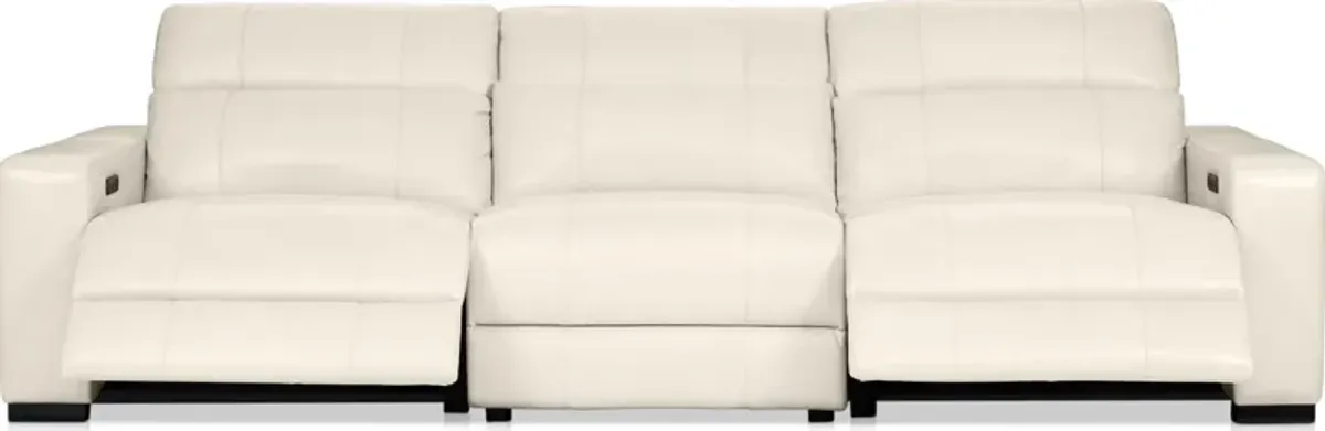 Chapman 3-Piece Dual-Power Reclining Sofa - Chalk