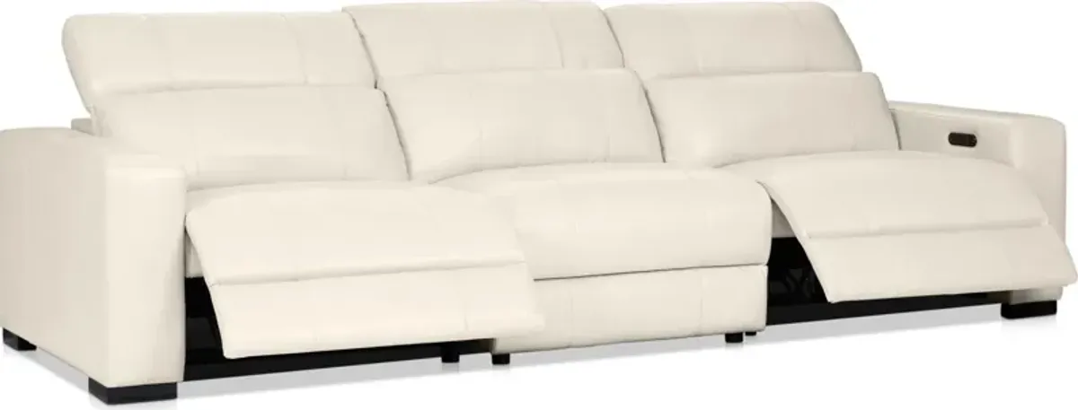 Chapman 3-Piece Dual-Power Reclining Sofa - Chalk