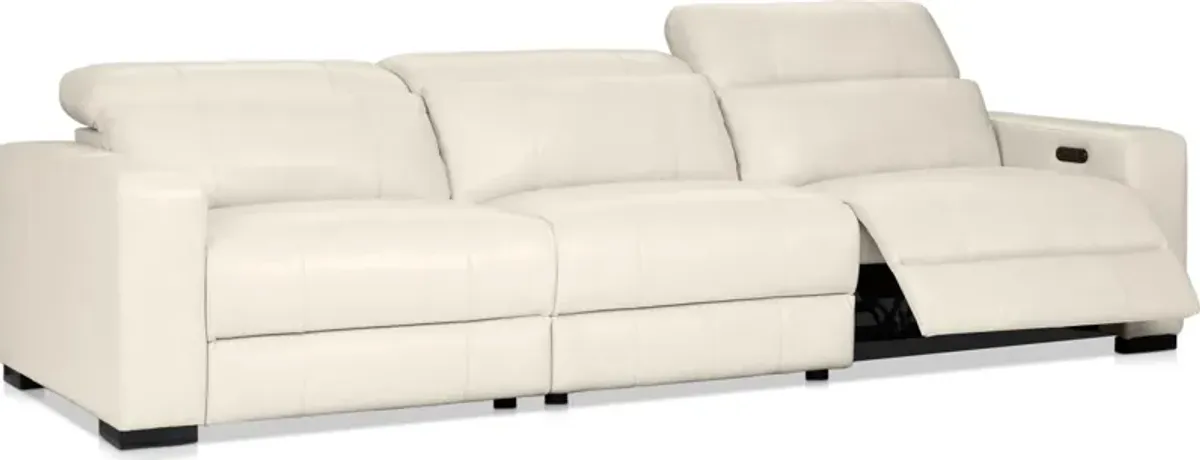 Chapman 3-Piece Dual-Power Reclining Sofa - Chalk