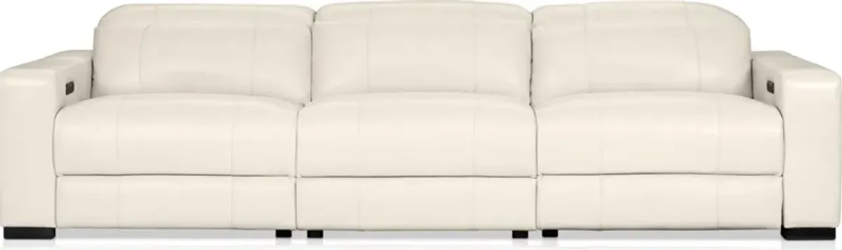 Chapman 3-Piece Dual-Power Reclining Sofa - Chalk