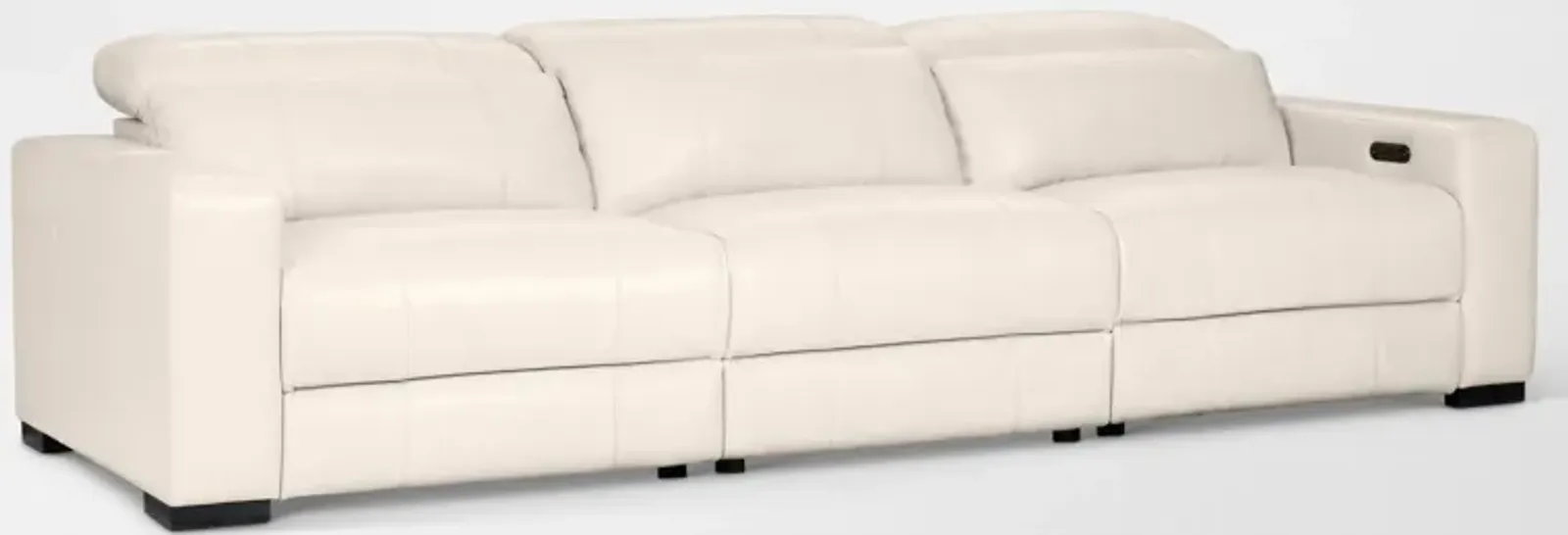 Chapman 3-Piece Dual-Power Reclining Sofa - Chalk