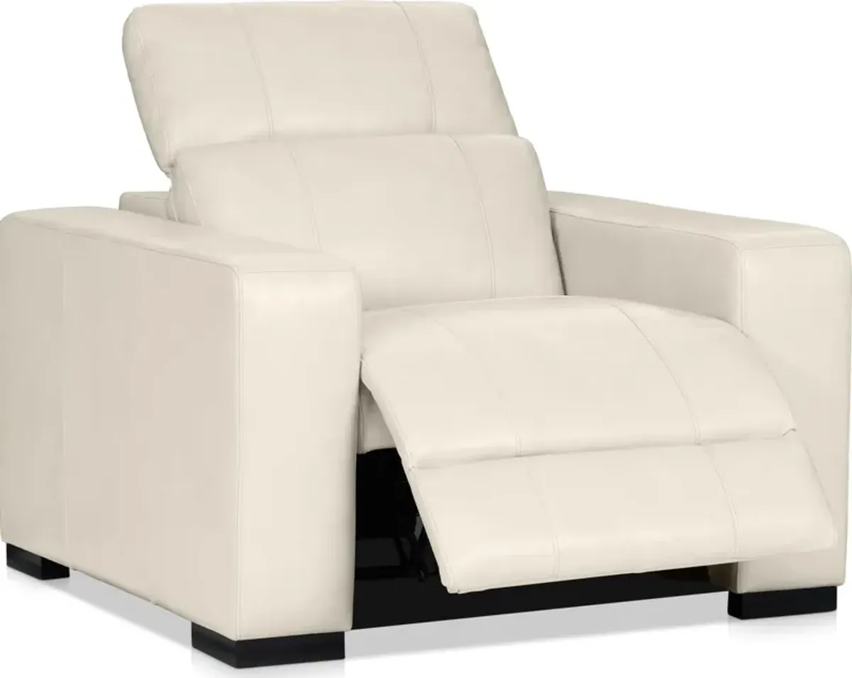 Chapman Dual-Power Recliner - Chalk