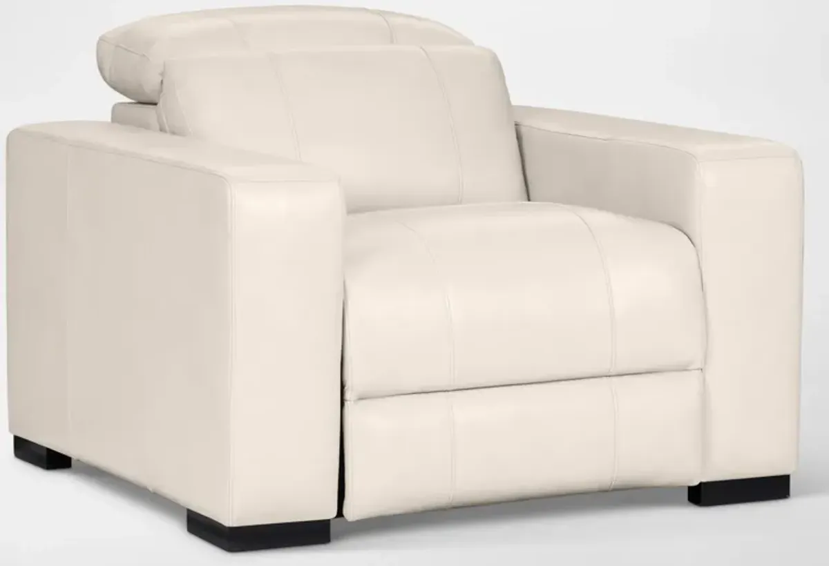 Chapman Dual-Power Recliner - Chalk