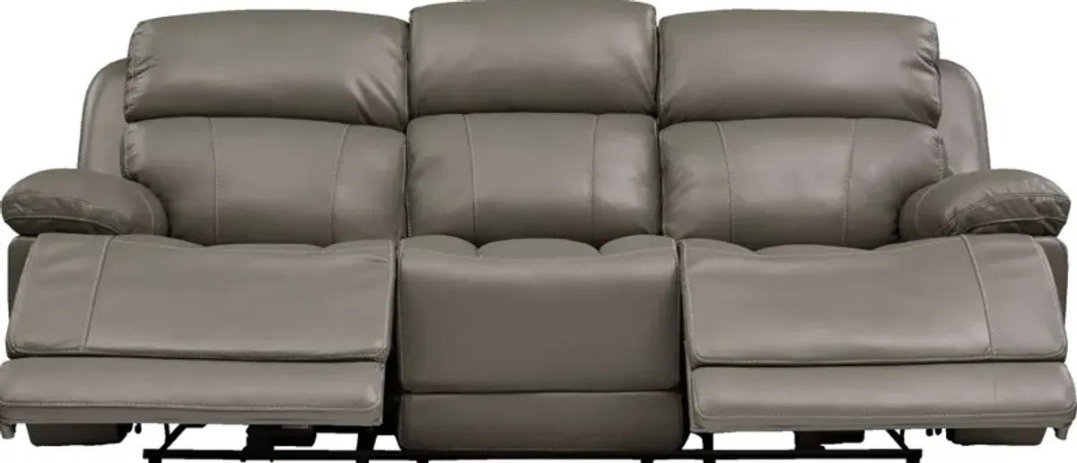 Monte Carlo Manual Reclining Sofa - Gray