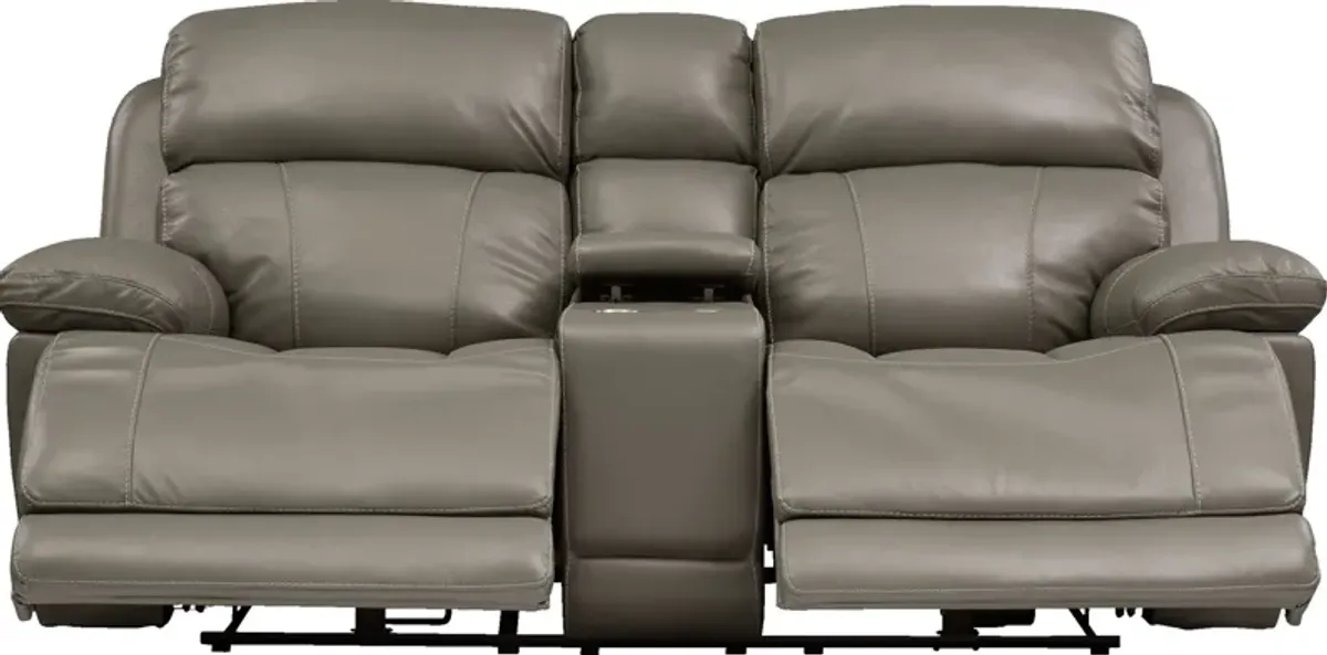 Monte Carlo Manual Reclining Loveseat - Gray