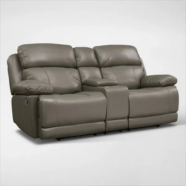 Monte Carlo Manual Reclining Loveseat - Gray