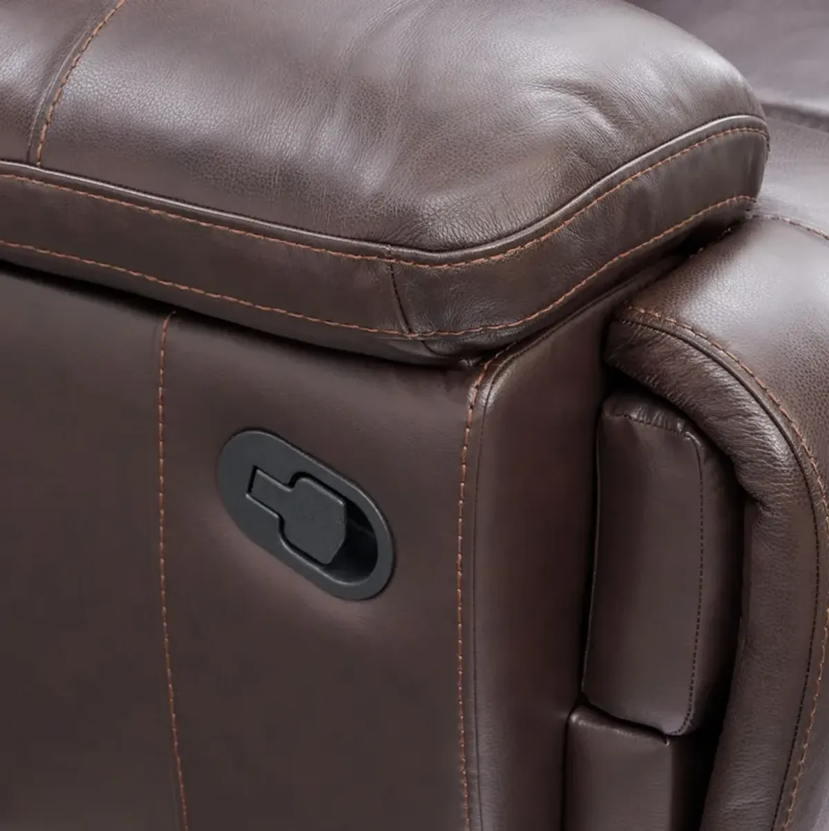 Monte Carlo Manual Reclining Sofa - Chocolate