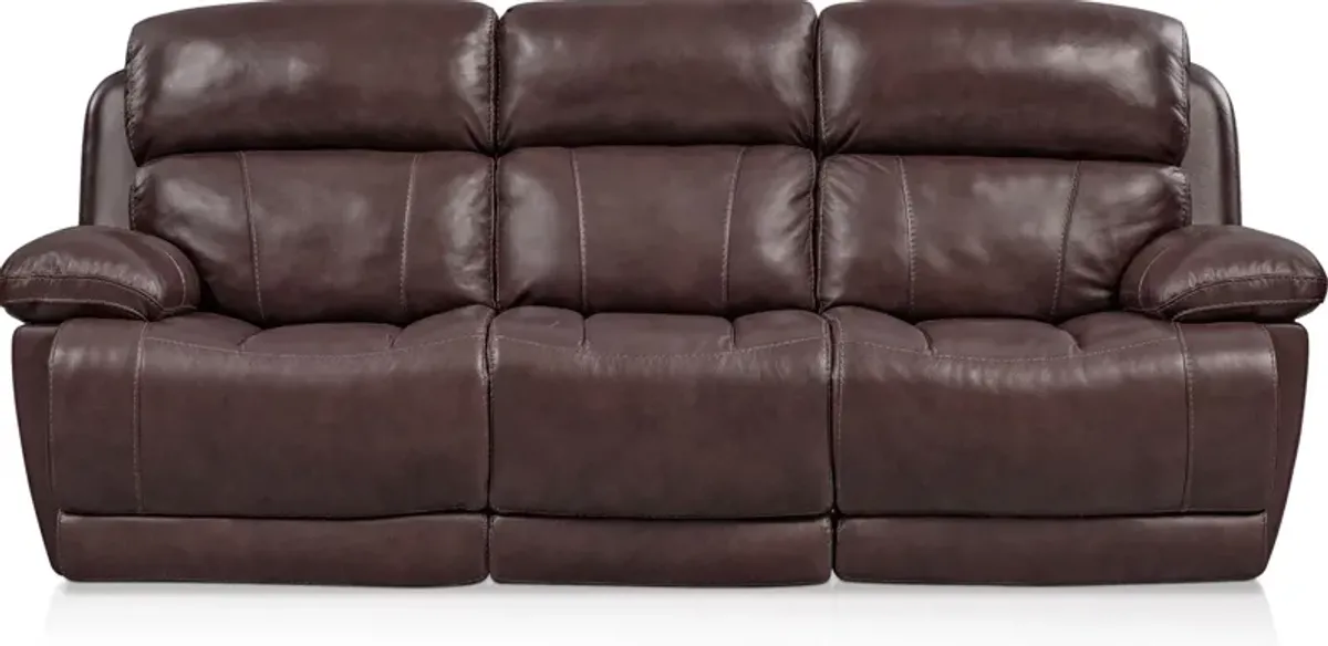 Monte Carlo Manual Reclining Sofa - Chocolate