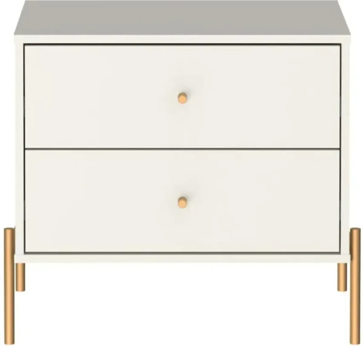 Elowen 2 Drawer Nightstand - Off White Matte