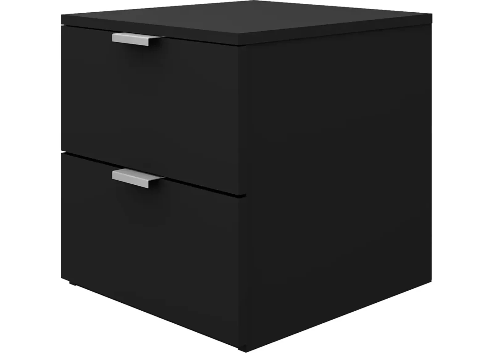 Samuel 2 Drawer Nightstand - Black