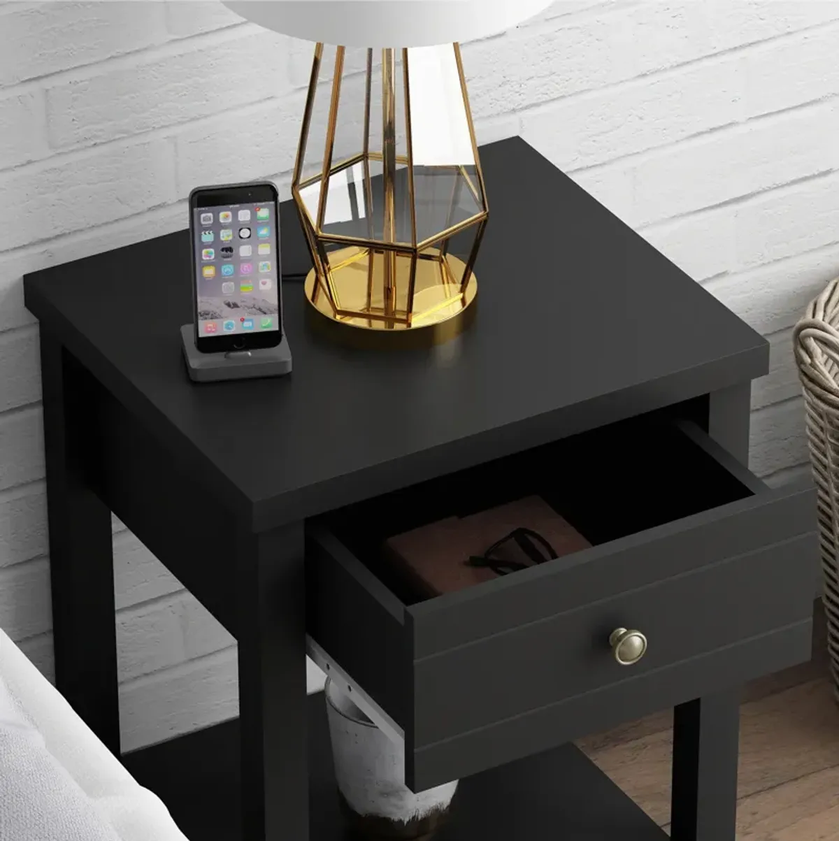 Quinn Nightstand - Black