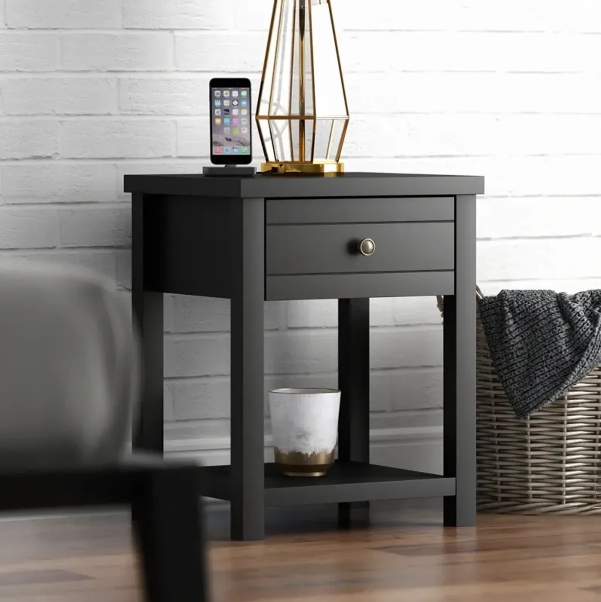 Quinn Nightstand - Black