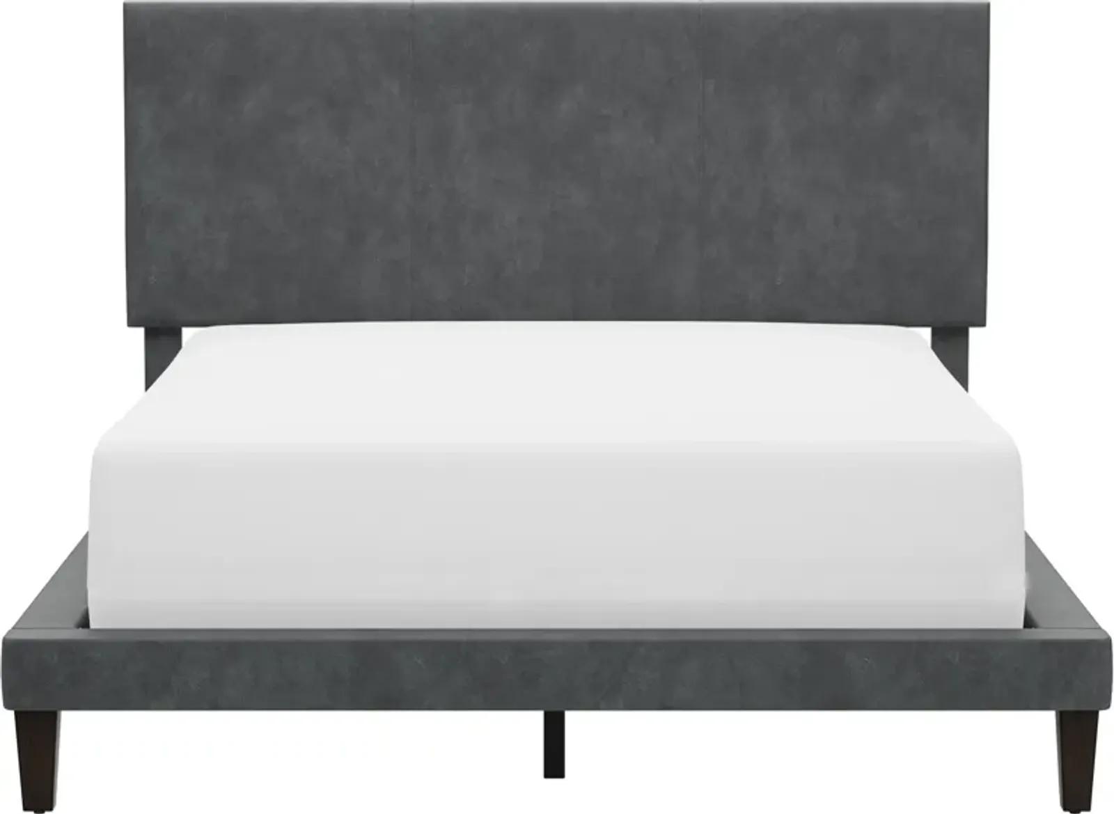 Journey Full Upholstered Platform Bed with USB Charging