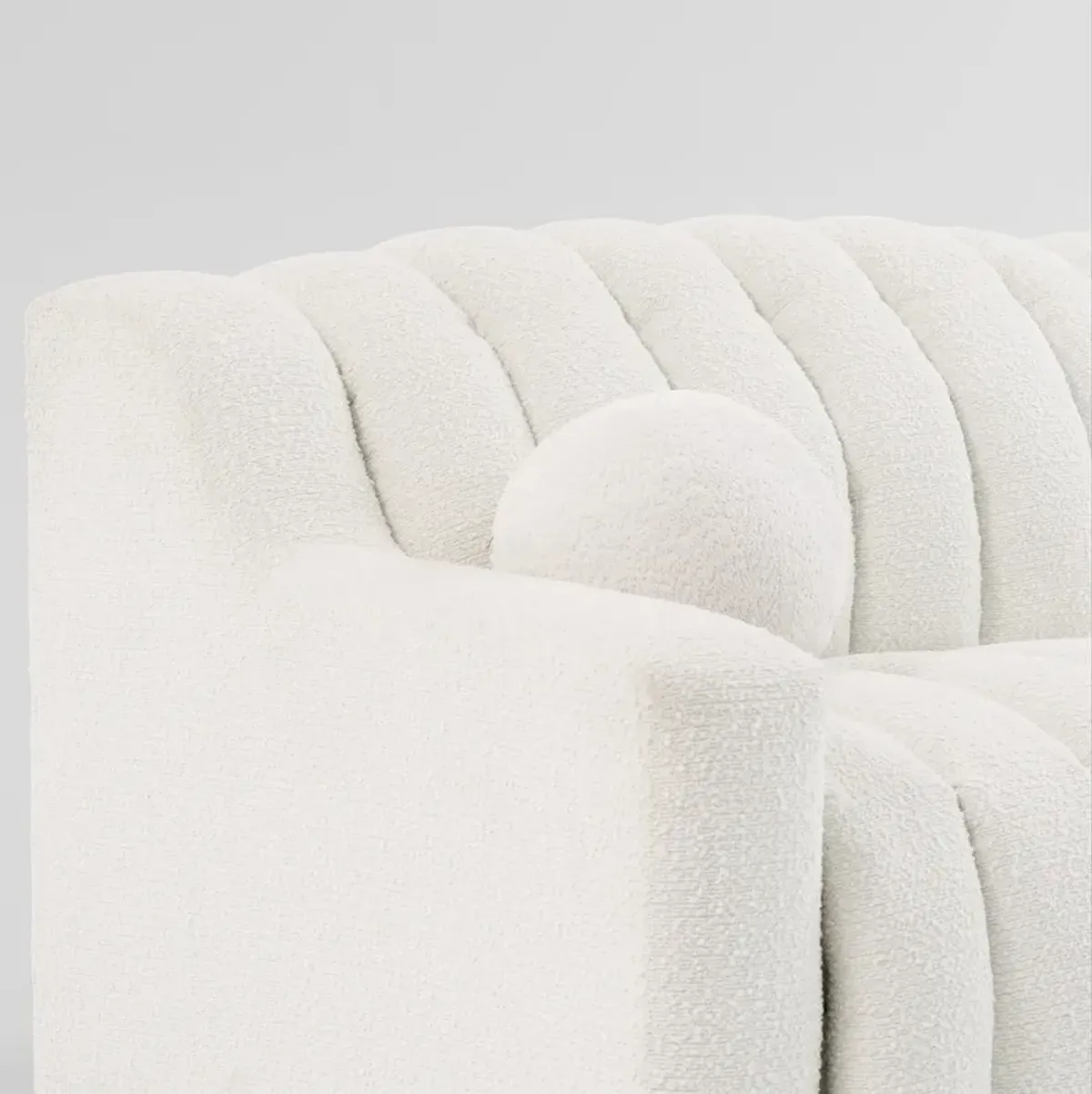 Coco 2-Piece Dual-Power Sofa - Snow