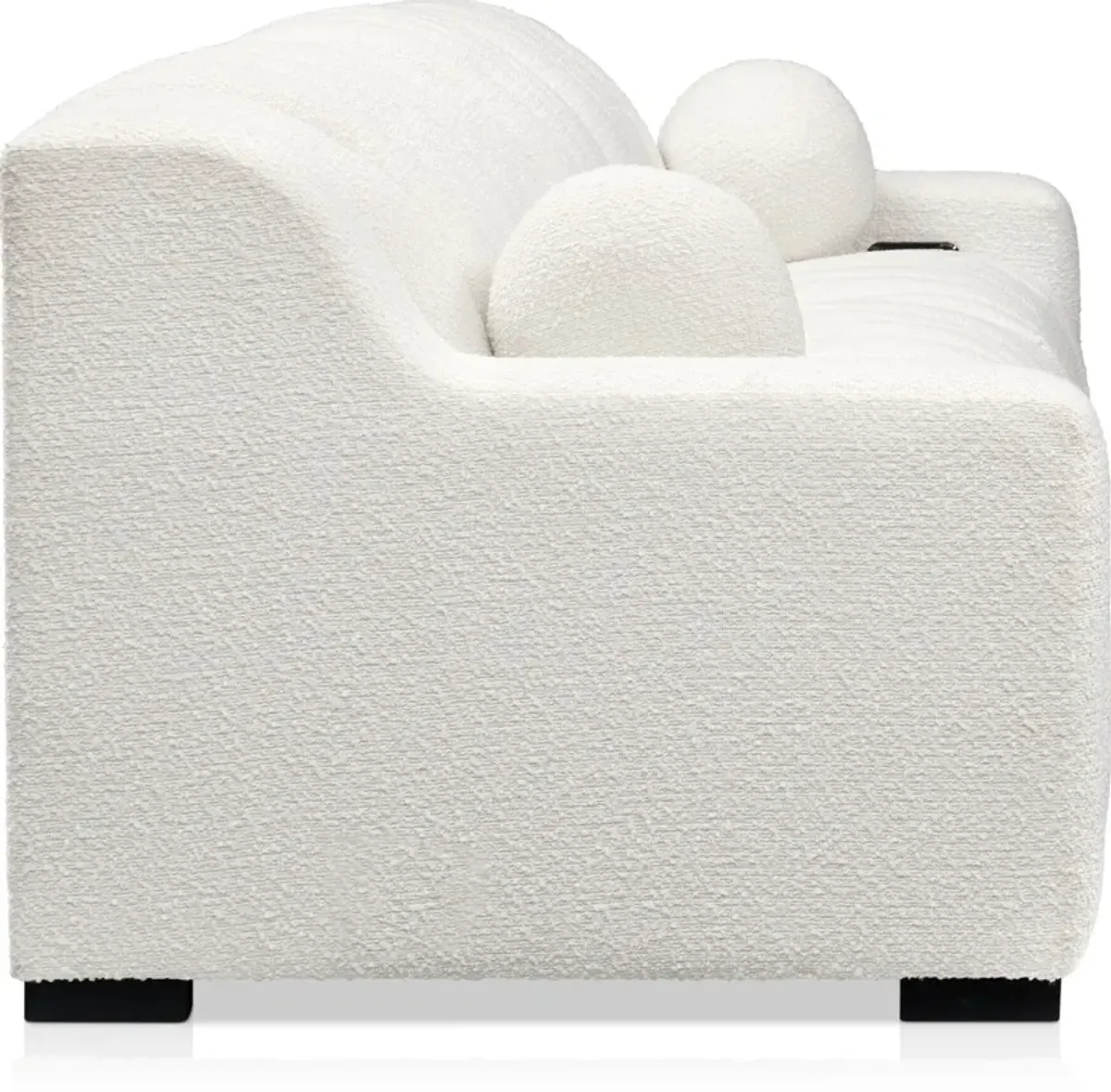 Coco 3-Piece Dual-Power Sofa - Snow