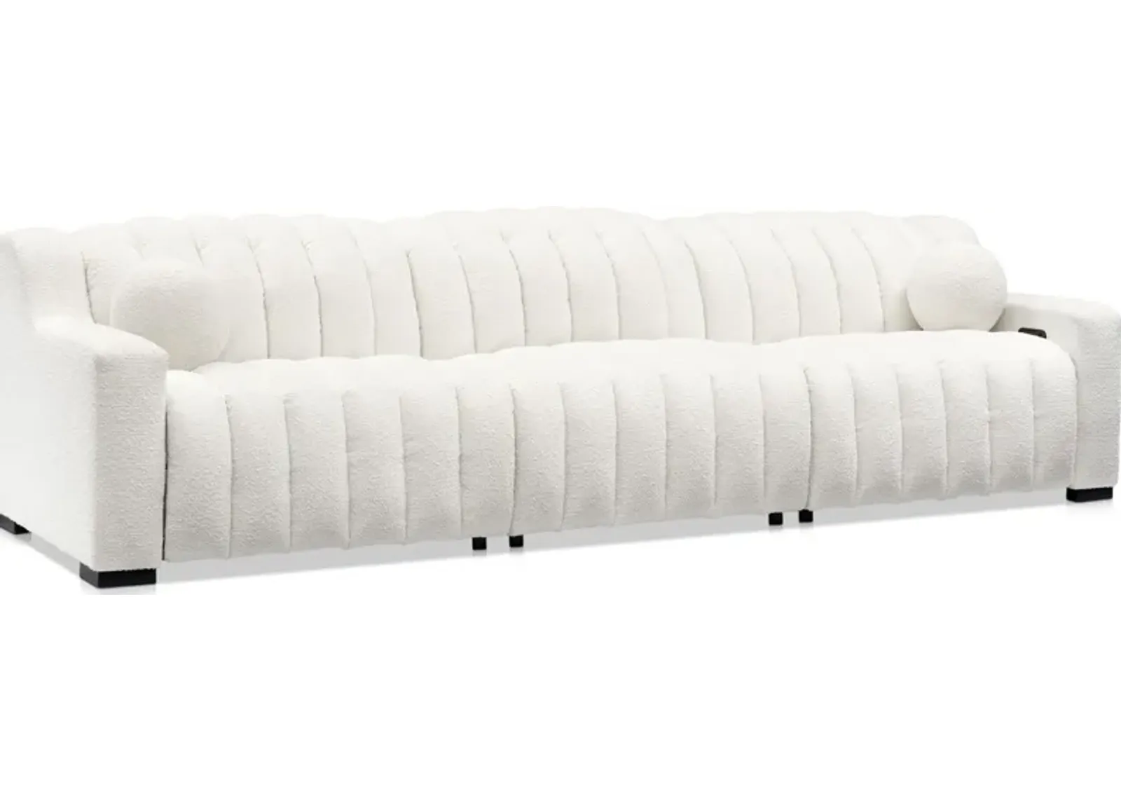 Coco 3-Piece Dual-Power Sofa - Snow