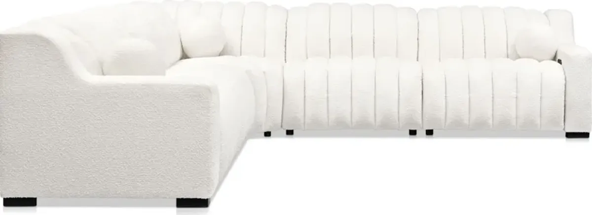 Coco 5-Piece Dual-Power Sectional - Snow