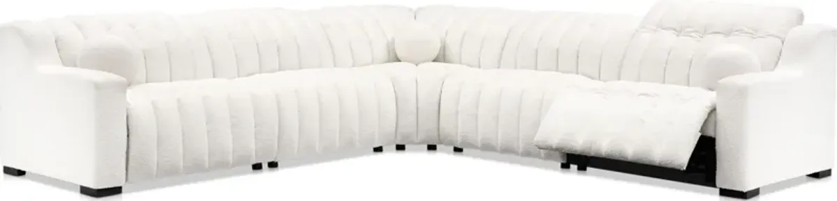 Coco 5-Piece Dual-Power Sectional - Snow