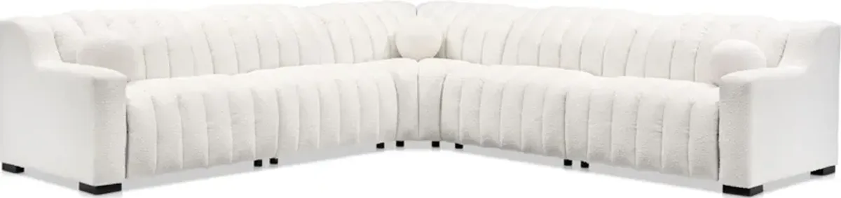 Coco 5-Piece Dual-Power Sectional - Snow