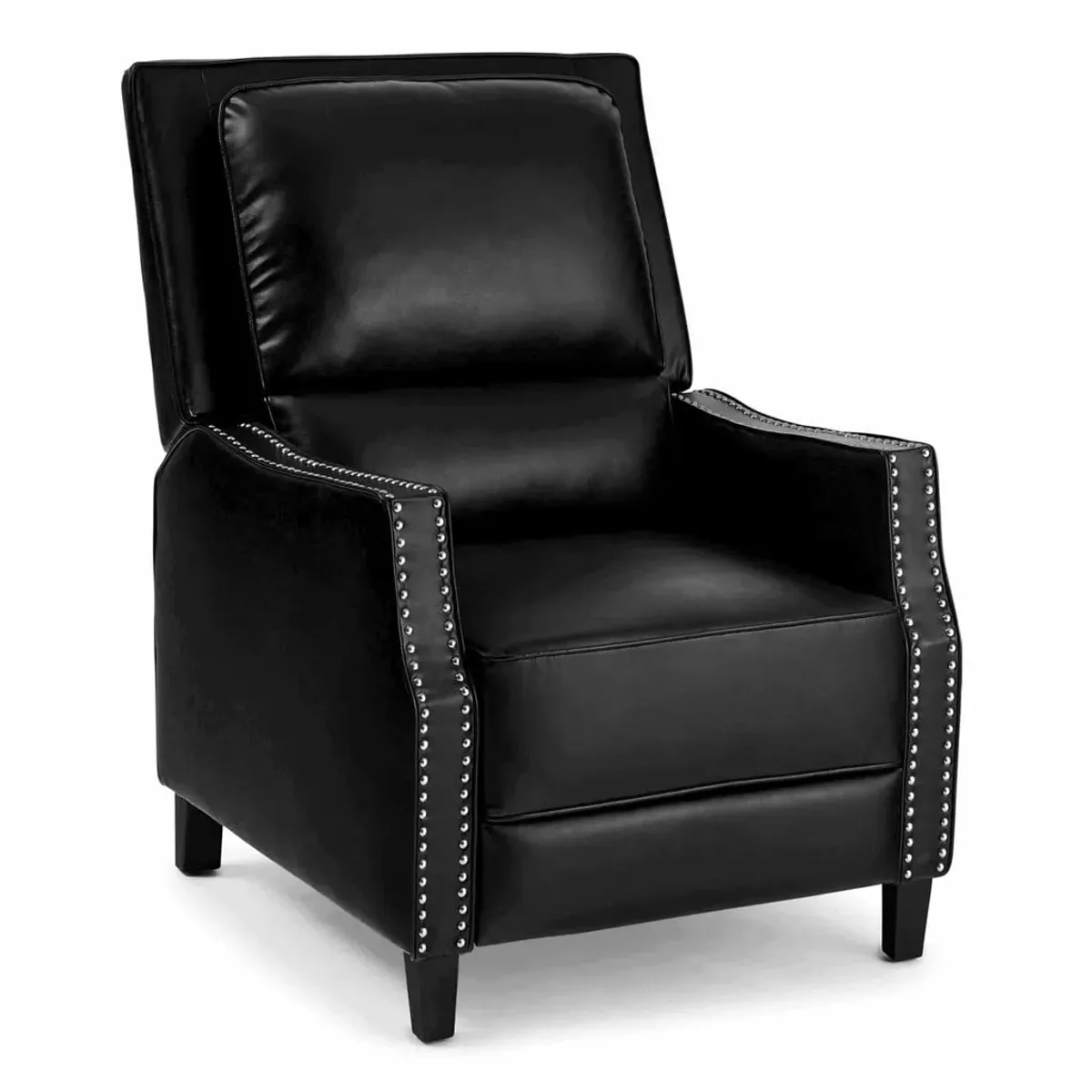 Caspian Pushback Recliner - Black