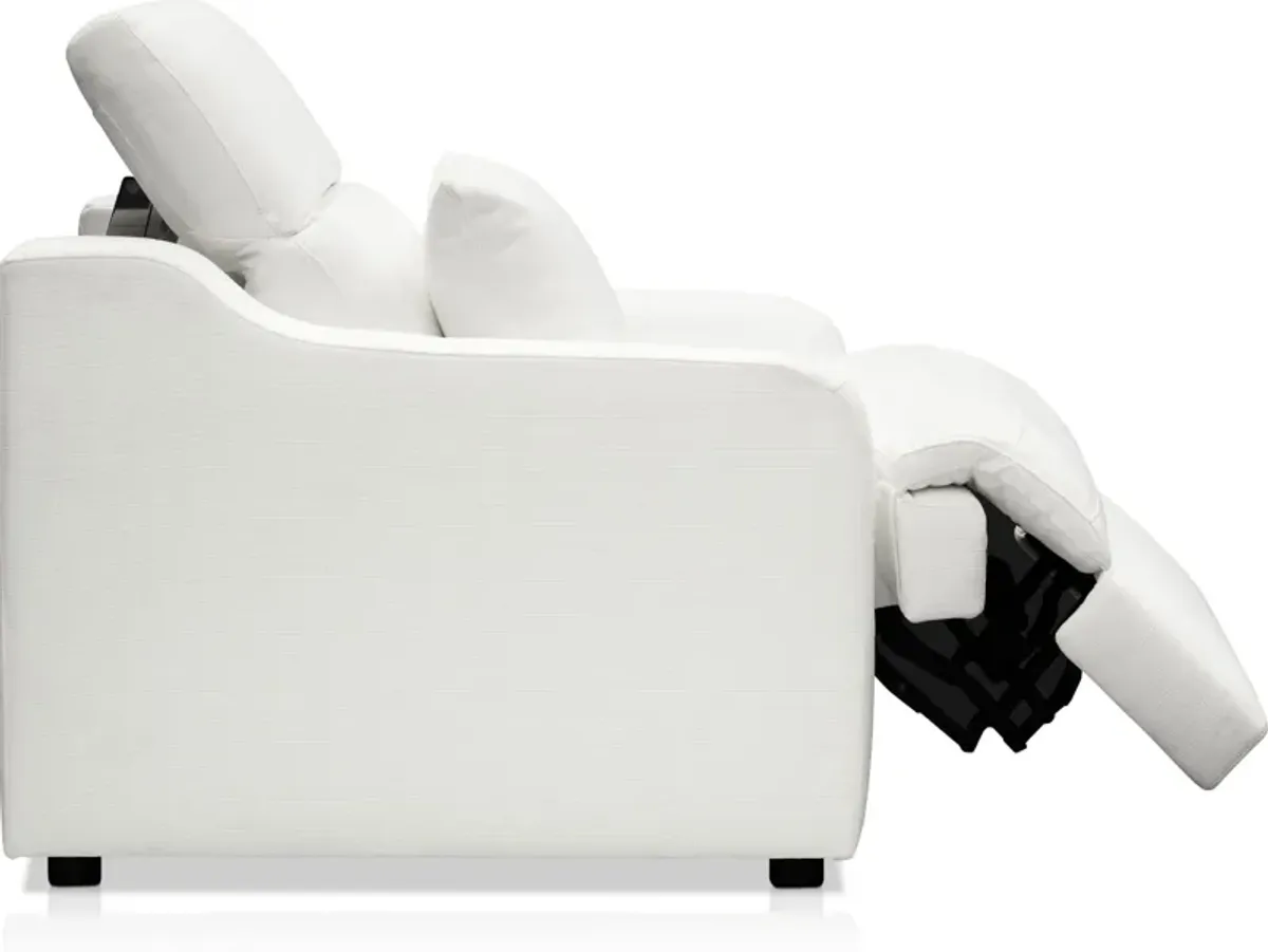 Gentry Dual-Power Recliner - Arctic