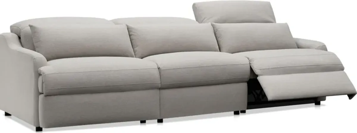 Gentry 3-Piece Dual-Power Reclining Sofa - Dove