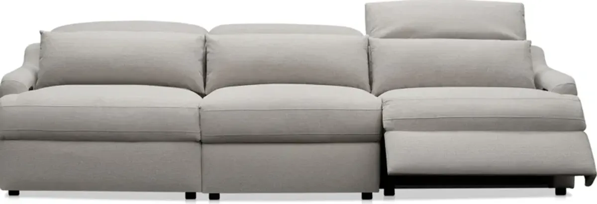 Gentry 3-Piece Dual-Power Reclining Sofa - Dove