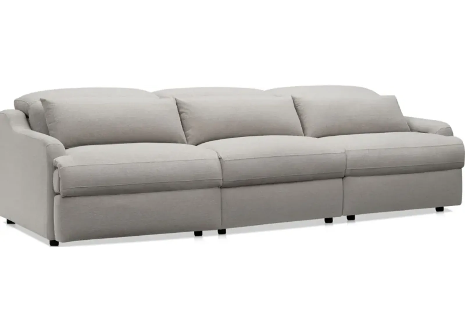 Gentry 3-Piece Dual-Power Reclining Sofa - Dove