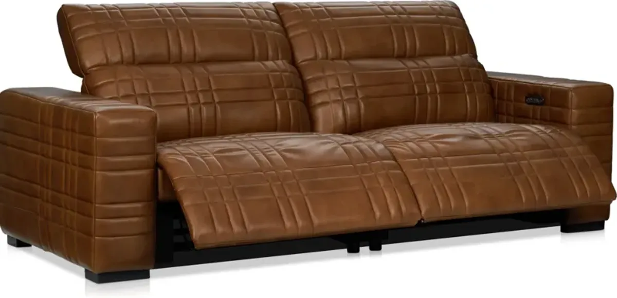 Ralston Dual-Power Reclining Sofa - Brown