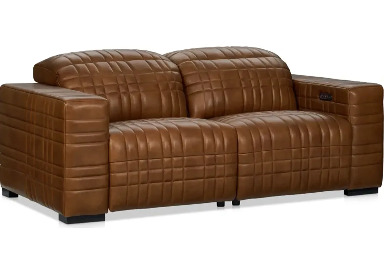 Ralston Dual-Power Reclining Loveseat - Brown