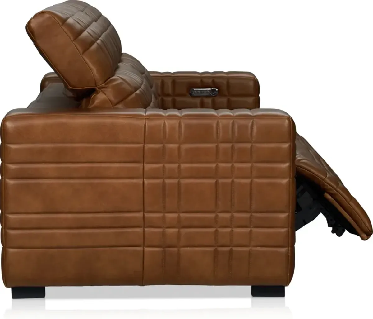 Ralston Dual-Power Reclining Sofa and Loveseat Set - Brown