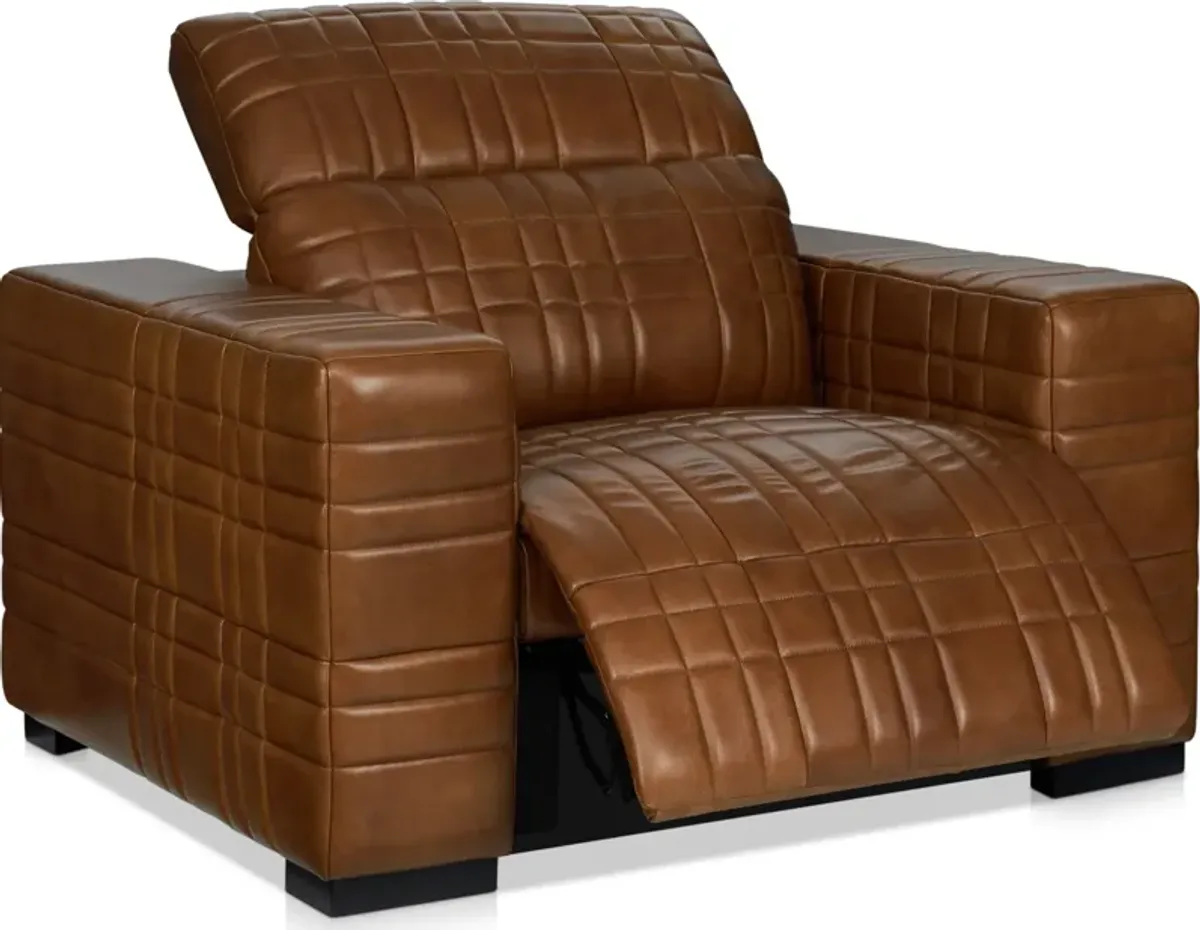 Ralston Dual-Power Reclining Sofa and Recliner Set - Brown