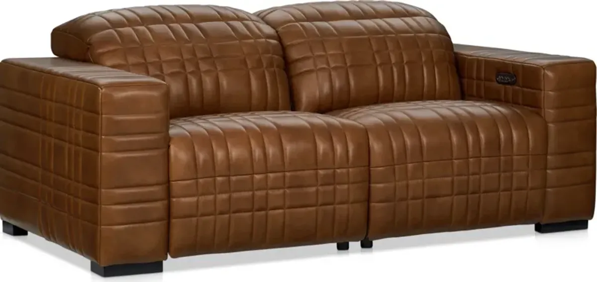 Ralston Dual-Power Reclining Sofa, Loveseat and Recliner Set - Brown