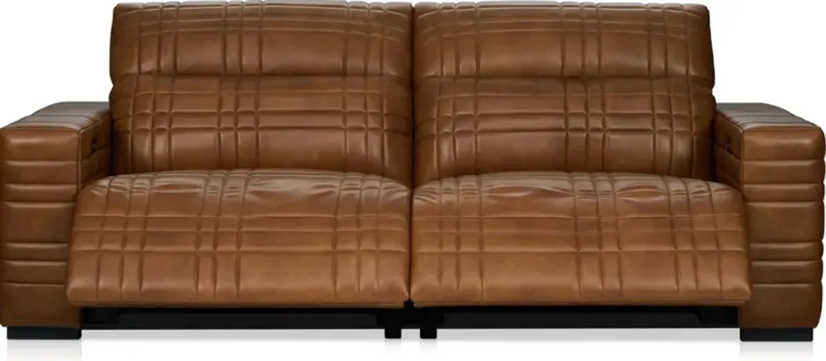 Ralston Dual-Power Reclining Sofa, Loveseat and Recliner Set - Brown