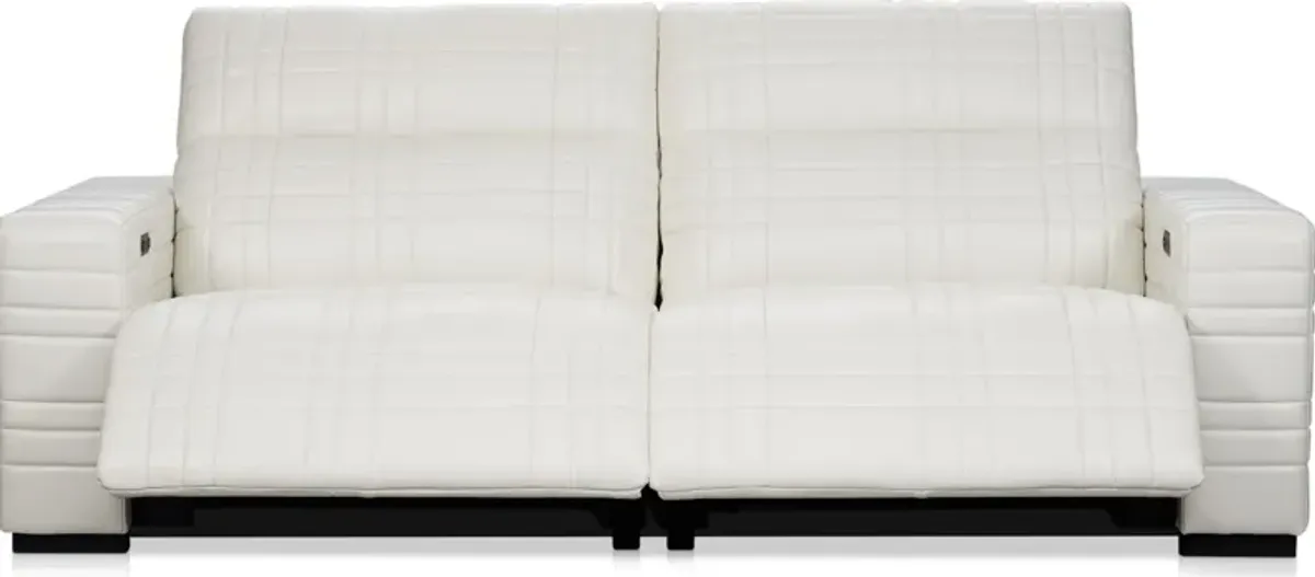 Ralston Dual-Power Reclining Sofa - White