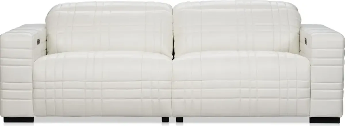 Ralston Dual-Power Reclining Sofa - White