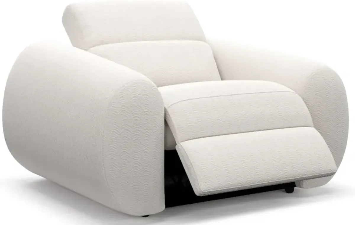 Aura Dual-Power Recliner - Ivory