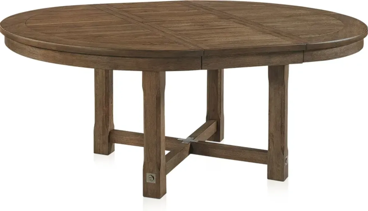 Madrid Extendable Round Dining Table - Oak