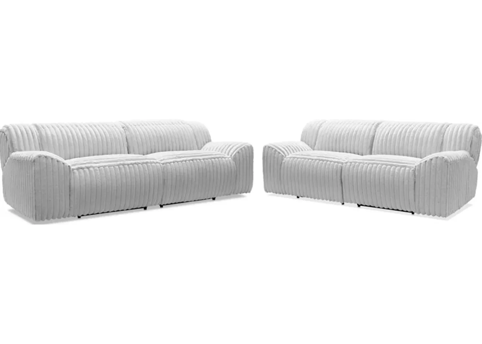 Koala Dual-Power Reclining Sofa and Loveseat Set