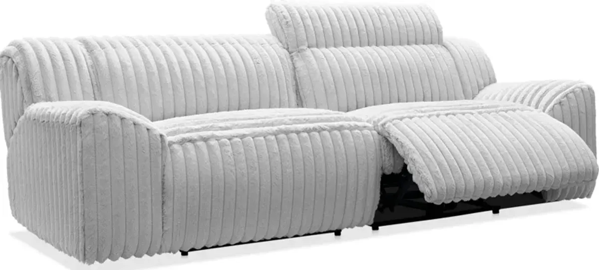 Koala Dual-Power Reclining Sofa and Adjustable Chaise Lounge Set