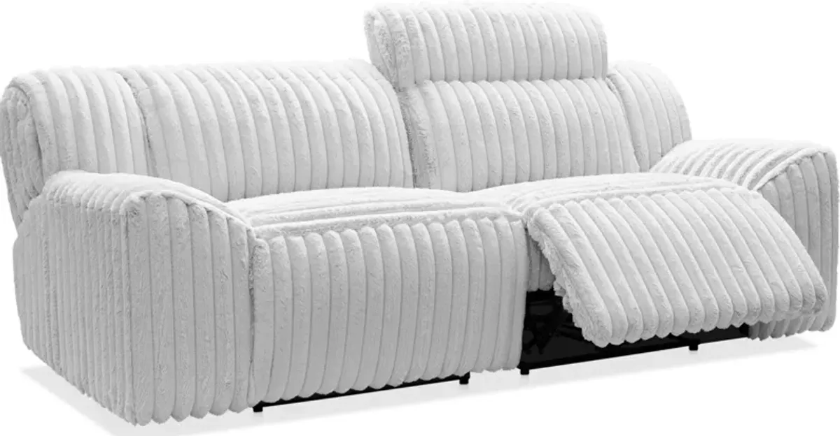 Koala Dual-Power Reclining Sofa, Loveseat and Adjustable Chaise Lounge Set